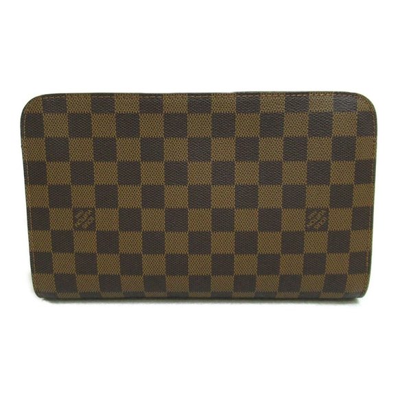 LOUIS VUITTON Saint Louis Clutch Second Bag Damier Ebene Used LV - Picture 3 of 9